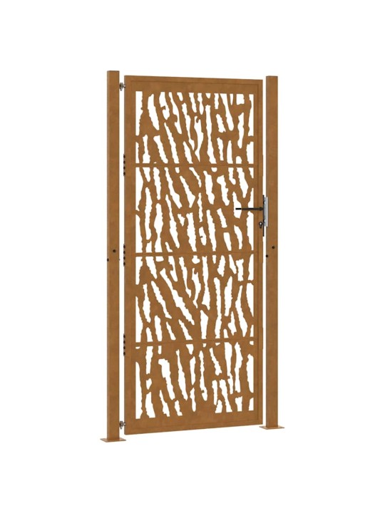 Zahradní branka 105x205cm klimaticky odolný ocel design stopový
