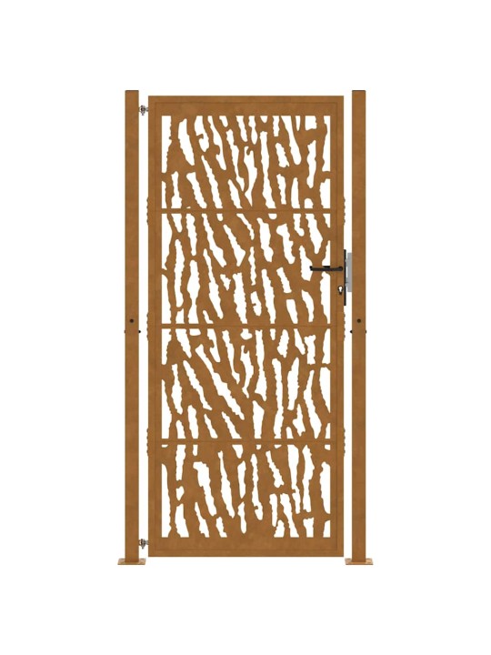 Zahradní branka 105x205cm klimaticky odolný ocel design stopový