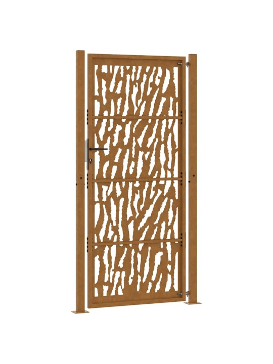 Zahradní branka 105x205cm klimaticky odolný ocel design stopový