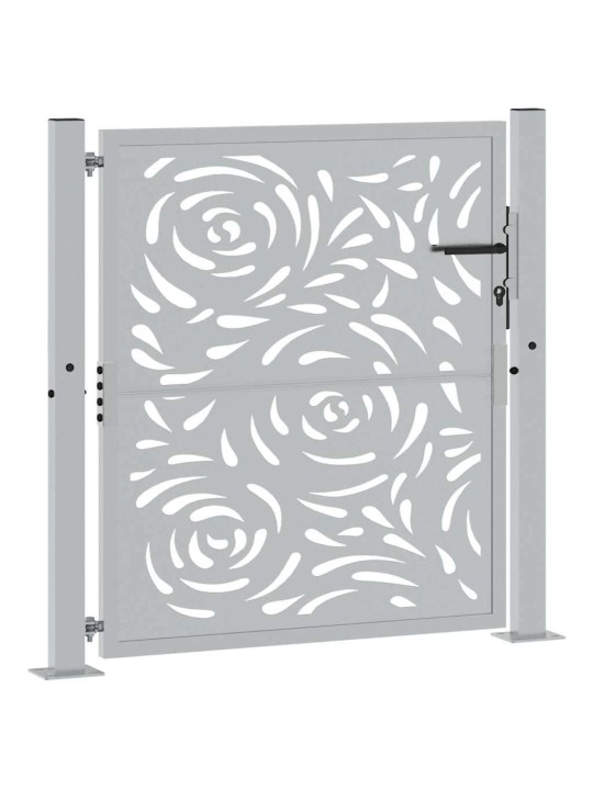 Zahradní branka 105x105cm klimaticky odolný ocel design plamene