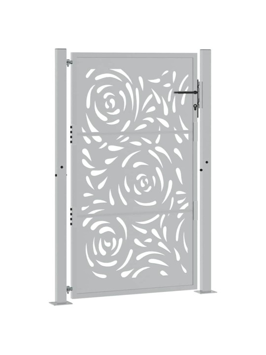 Zahradní branka 105x155 cm klimaticky odolný ocel design vlnek