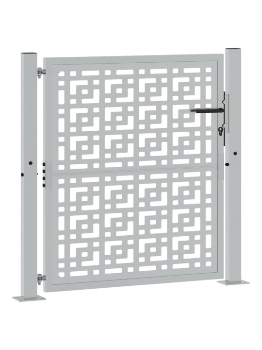Zahradní branka 105x105cm klimaticky odolný ocel design křížový