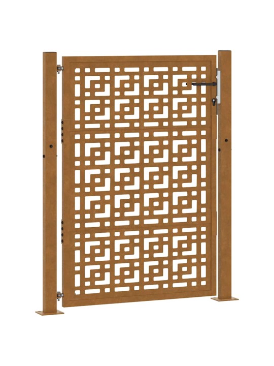 Zahradní branka 105x130cm klimaticky odolný ocel design stopový