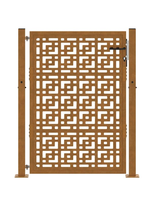 Zahradní branka 105x130cm klimaticky odolný ocel design stopový