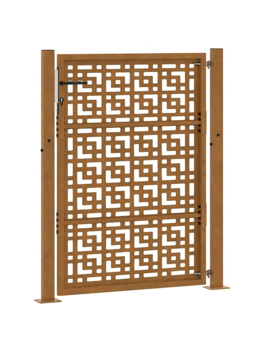Zahradní branka 105x130cm klimaticky odolný ocel design stopový