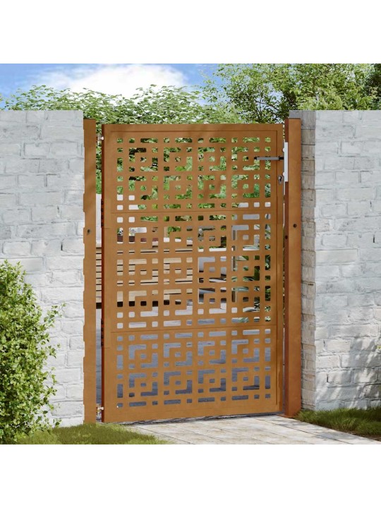 Zahradní branka 105x130cm klimaticky odolný ocel design stopový