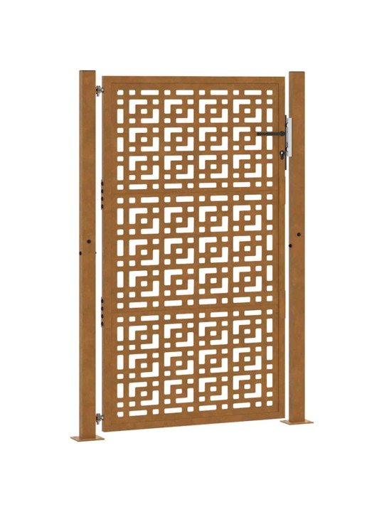 Zahradní branka 105x155cm klimaticky odolný ocel design stopový