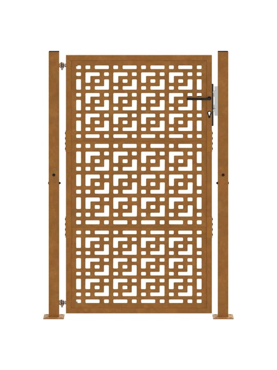 Zahradní branka 105x155cm klimaticky odolný ocel design stopový