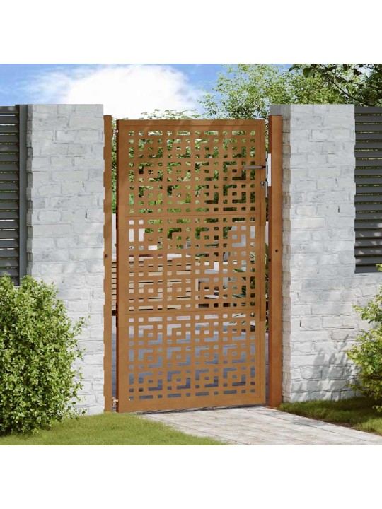 Zahradní branka 105x155cm klimaticky odolný ocel design stopový