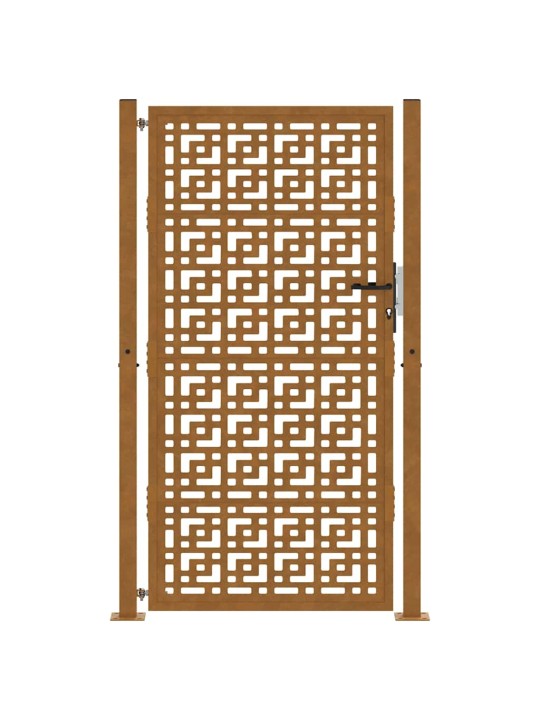 Zahradní branka 105x180cm klimaticky odolný ocel design stopový