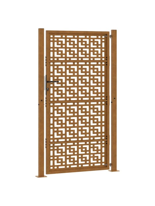 Zahradní branka 105x180cm klimaticky odolný ocel design stopový