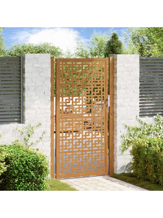 Zahradní branka 105x180cm klimaticky odolný ocel design stopový