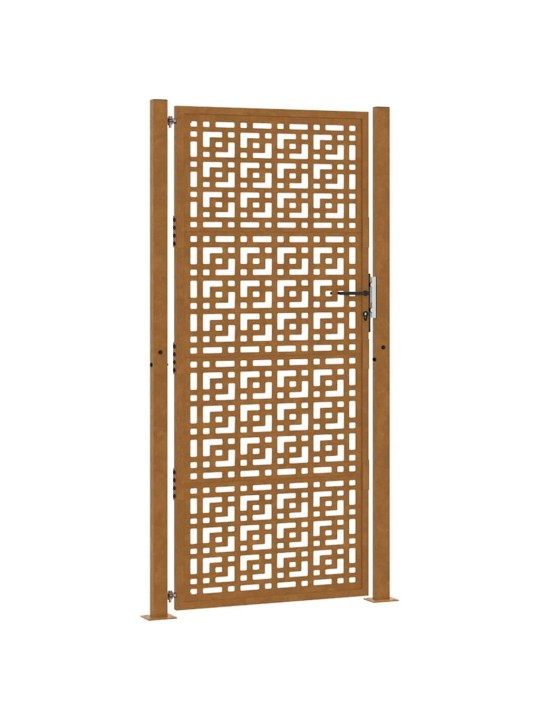 Zahradní branka 105x205cm klimaticky odolný ocel design stopový