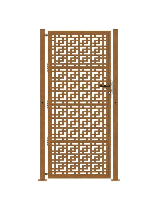 Zahradní branka 105x205cm klimaticky odolný ocel design stopový