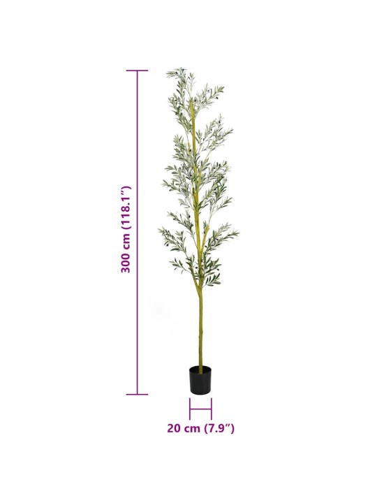 Umělý olivovník 1000 listů 300 cm zelený
