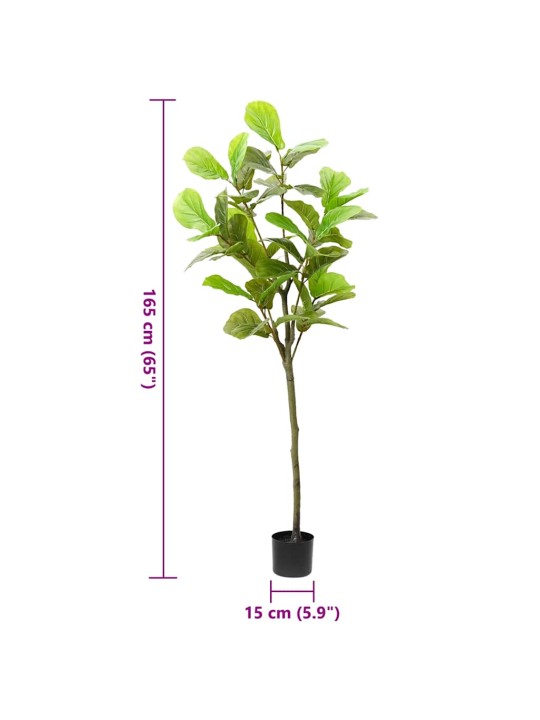 Umělý strom ficus 48 listů 165 cm zelený