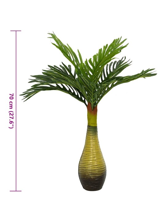 Umělá palma 9 listů 70 cm zelená