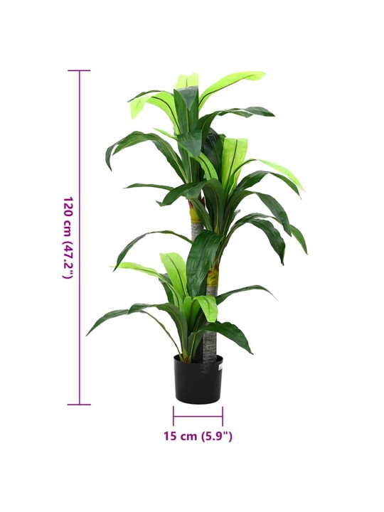 Umělý stromek dracaena 36 listů 120 cm zelený