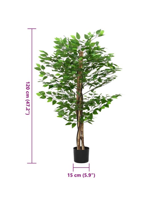 Umělá rostlina ficus 788 listy 120 cm zelená