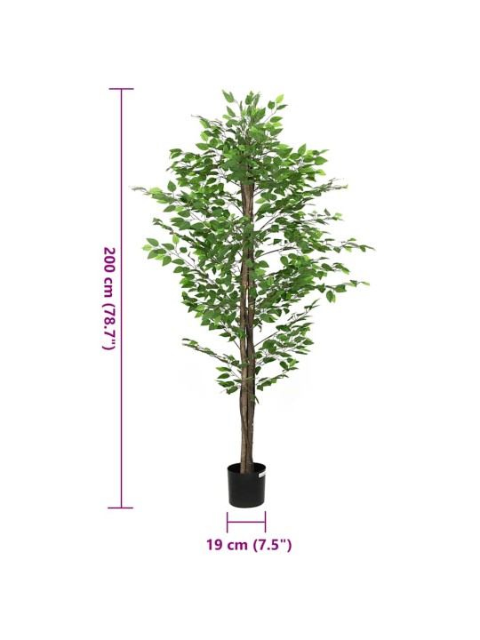 Umělý fíkus 1260 listů 200 cm zelený