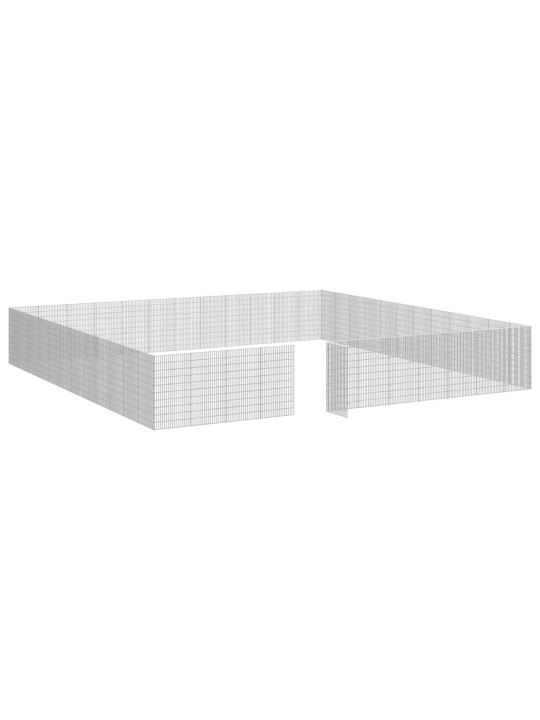 Ohrádka pro zvířata 48 panelů 54 x 100 cm pozinkované železo