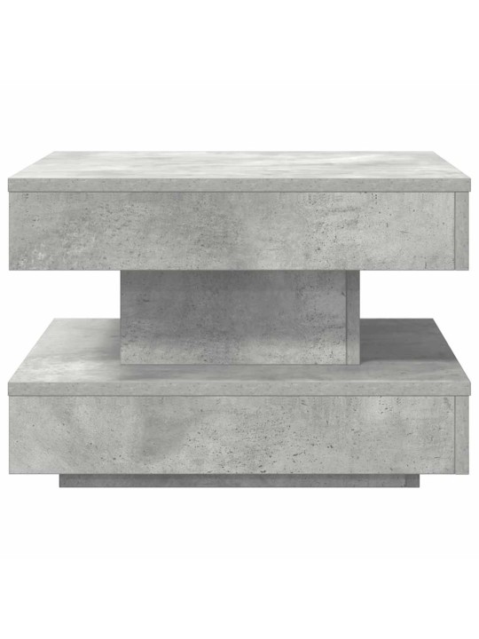 Konferenční stolek otočný o 360º betonově šedý 50x50x34,5 cm