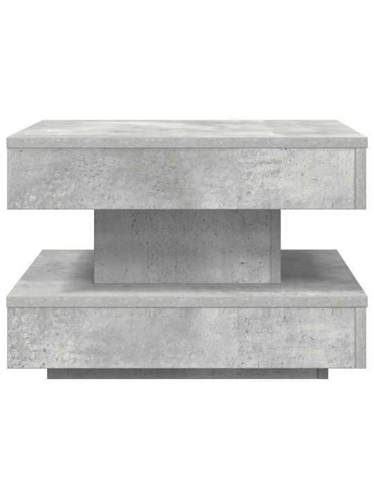 Konferenční stolek otočný o 360º betonově šedý 50x50x34,5 cm