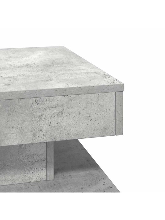Konferenční stolek otočný o 360º betonově šedý 50x50x34,5 cm