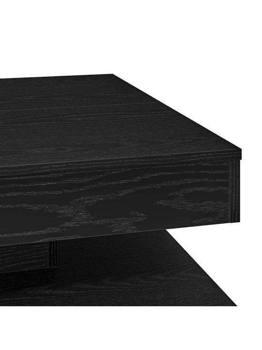 Konferenční stolek otočný o 360º černý 70 x 70 x 34,5 cm