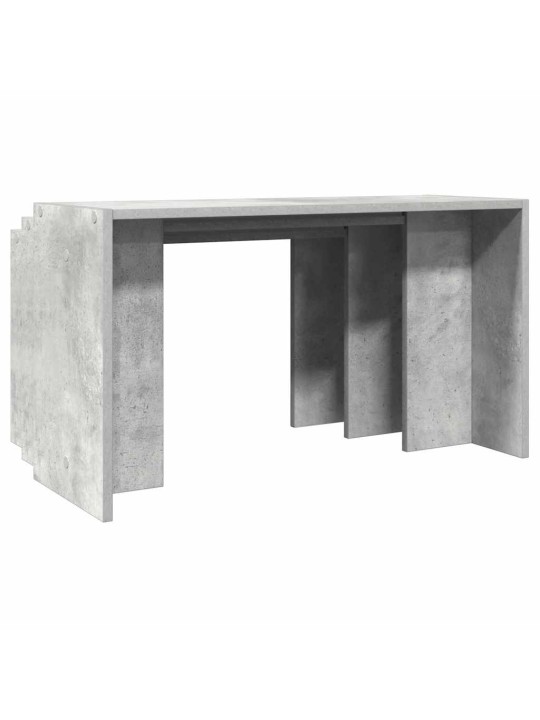 Hnízdové stolky 3 ks betonově šedé kompozitní dřevo
