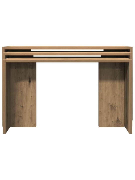 Hnízdové stolky 3 ks dub artisan kompozitní dřevo
