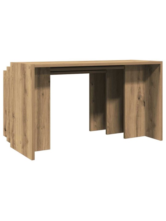 Hnízdové stolky 3 ks dub artisan kompozitní dřevo