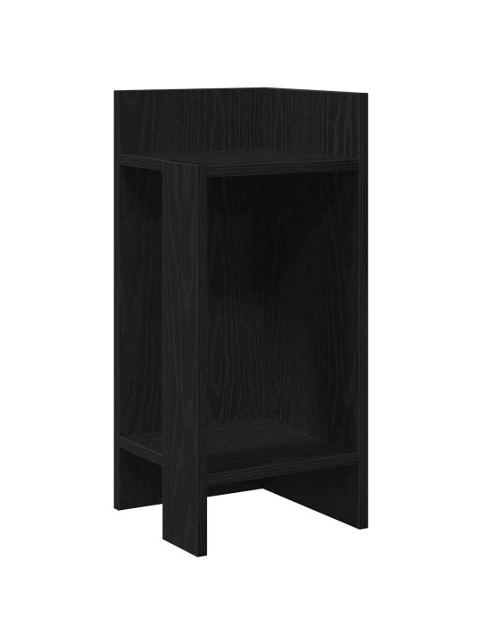 Odkládací stolky s policí 2 ks černý 25,5x27x60 cm