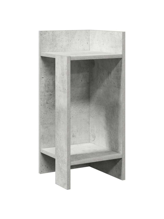 Odkládací stolky s policí 2 ks betonová šedá 25,5x27x60 cm