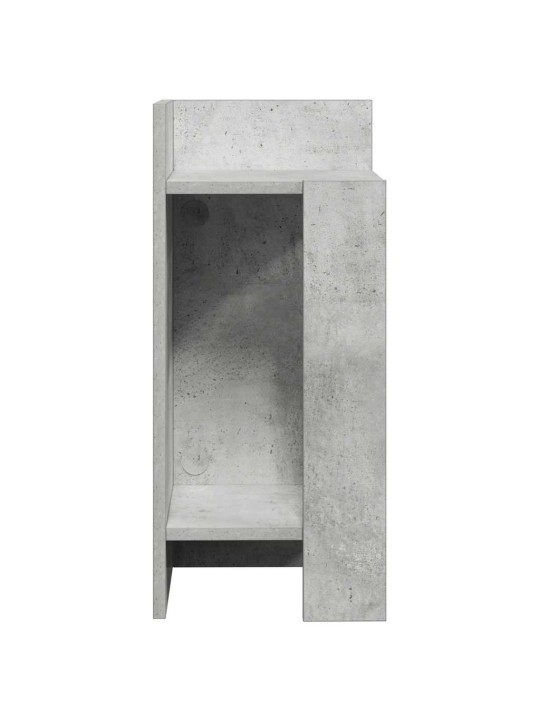 Odkládací stolky s policí 2 ks betonová šedá 25,5x27x60 cm