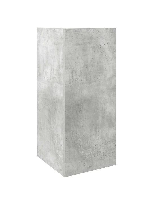 Odkládací stolky s policí 2 ks betonová šedá 25,5x27x60 cm