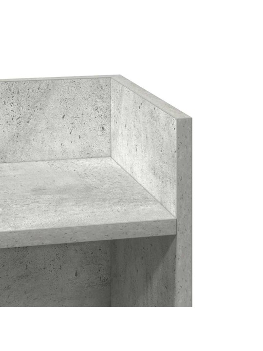 Odkládací stolky s policí 2 ks betonová šedá 25,5x27x60 cm
