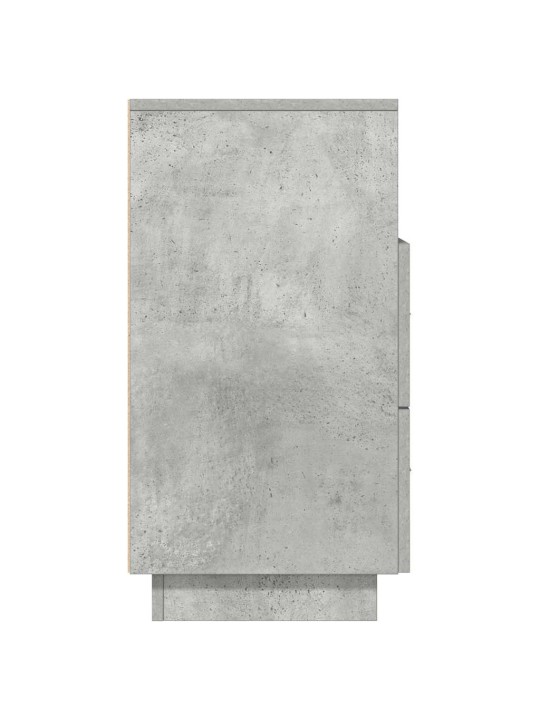 Noční stolky 2 ks se 2 zásuvkami betonově šedé 36 x 36 x 68 cm