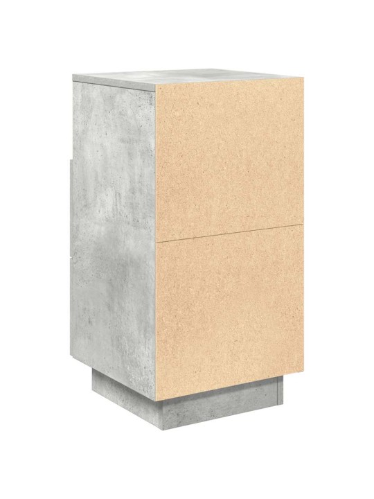 Noční stolky 2 ks se 2 zásuvkami betonově šedé 36 x 36 x 68 cm