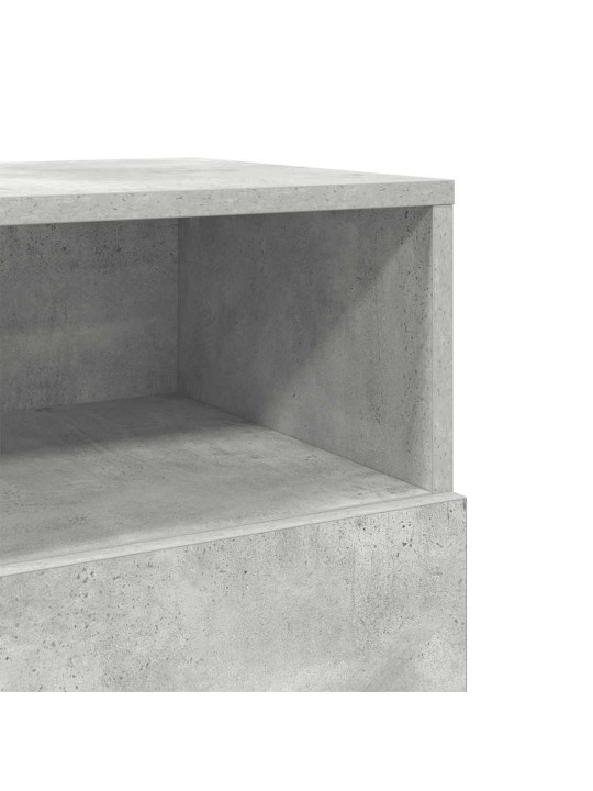 Noční stolky 2 ks se 2 zásuvkami betonově šedé 36 x 36 x 68 cm