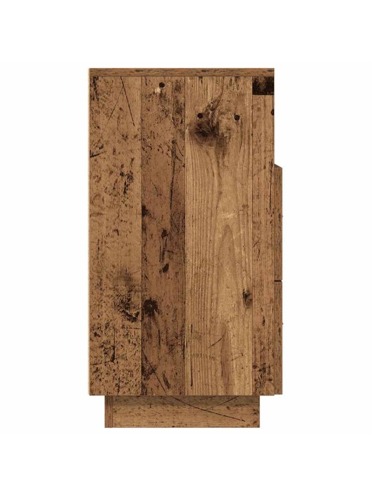 Noční stolky 2 ks se 2 zásuvkami old wood 36 x 36 x 68 cm