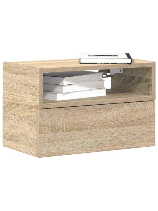 Nástěnné noční stolky 2 ks dub sonoma 45x26x28,5 cm