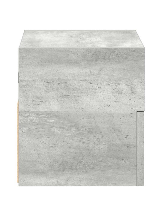 Nástěnný noční stolek betonově šedý 45x26x28,5 cm