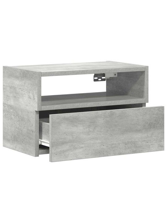 Nástěnné noční stolky 2 ks betonově šedé 45x26x28,5 cm