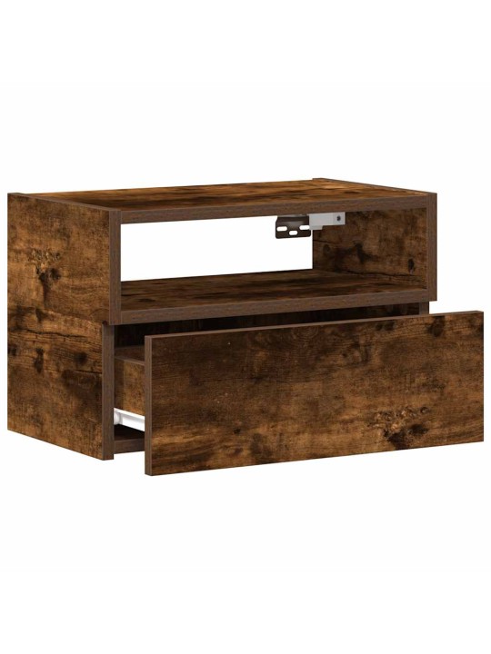 Nástěnné noční stolky 2 ks hnědý dub 45x26x28,5 cm