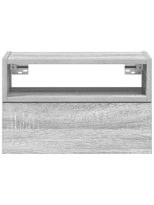 Nástěnné noční stolky 2 ks šedé sonoma 45x26x28,5 cm