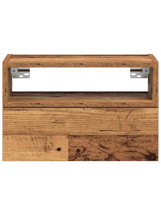 Nástěnné noční stolky 2 ks old wood 45x26x28,5 cm