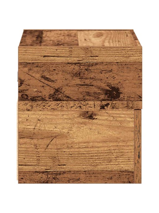 Nástěnné noční stolky 2 ks old wood 45x26x28,5 cm