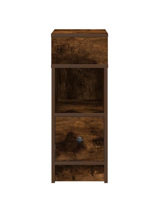 Noční stolky 2 ks se zásuvkou kouřový dub 25 x 31 x 66 cm