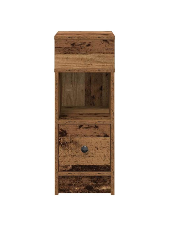 Noční stolky 2 ks se zásuvkou old wood 25 x 31 x 66 cm